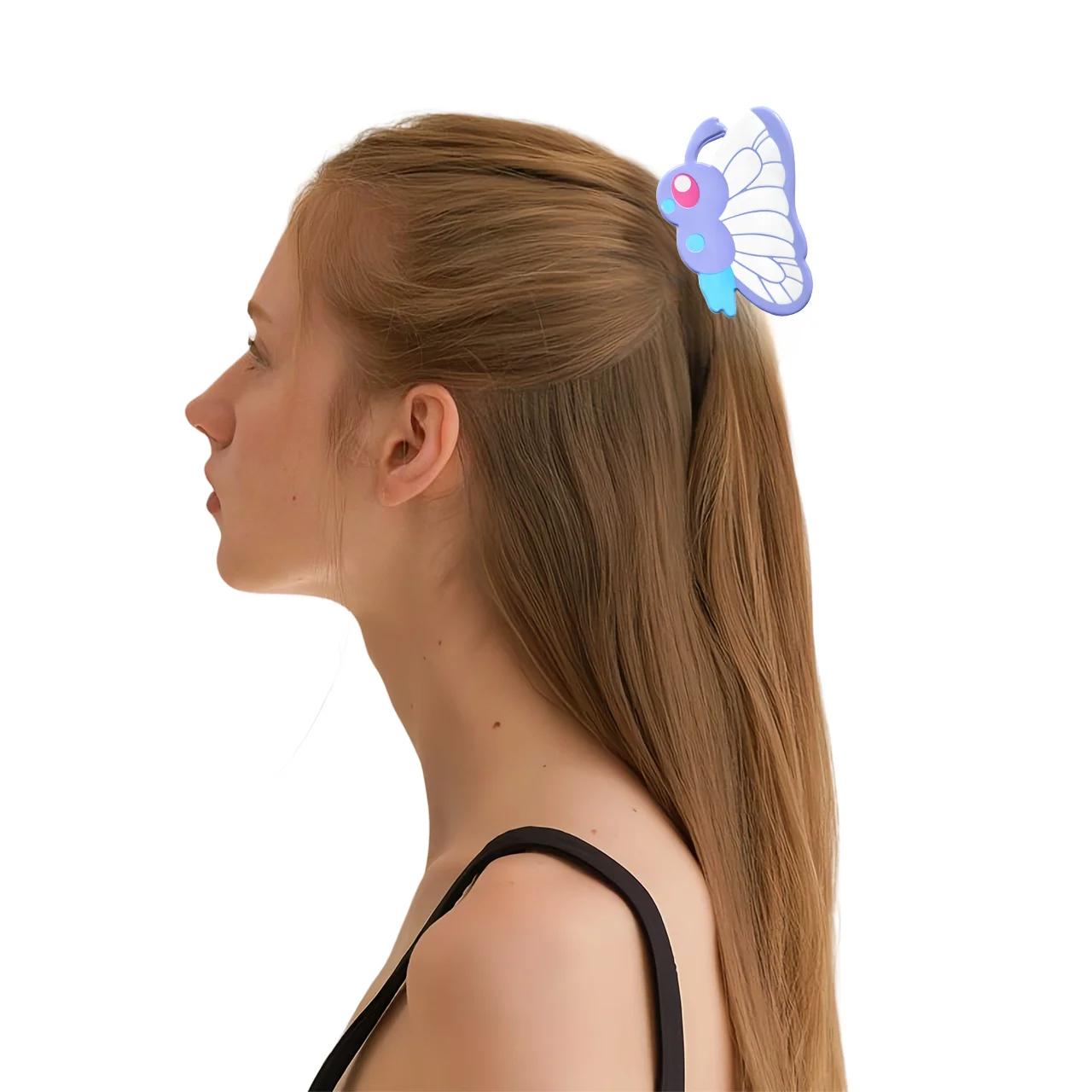 Pince à cheveux Pokemon pour femmes, pince à cheveux Pikachu de dessin animé pour filles, pince à ch