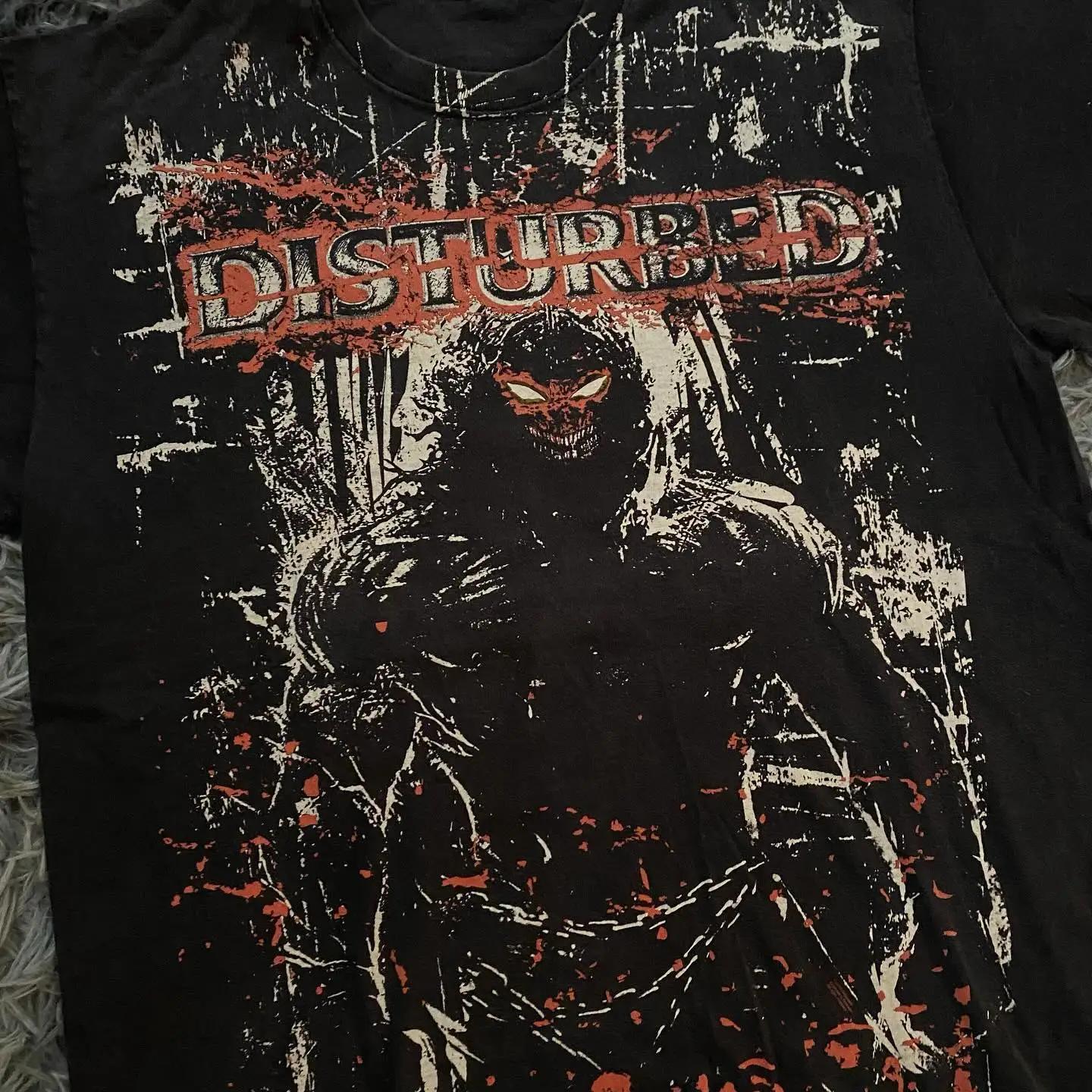 Chemise d'impression de crâne d'affliction des années 2000, haut graphique de mode, vêtements de sty