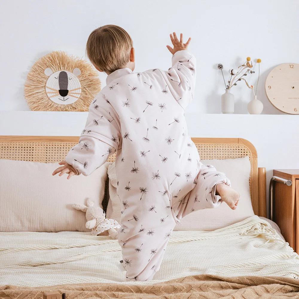 Vêtements de Nuit d'Hiver pour Enfant de 1 à 4 Ans, Manches Parfaites, Fermeture Éclair à 3 Voies, P