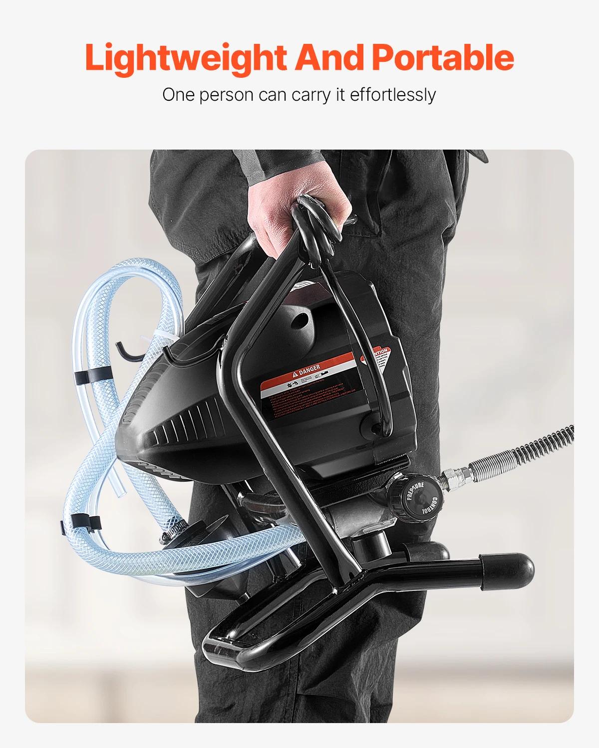 SucceBuy Pulvérisateur de peinture sans air sur pied, pulvérisateur sans air à haute efficacité 650 