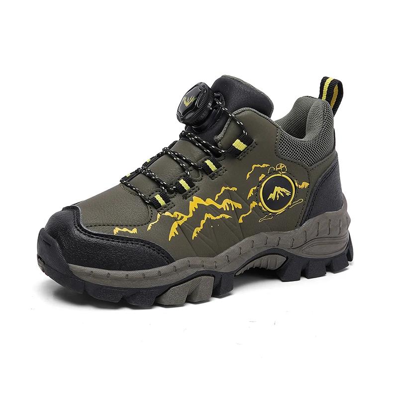 Chaussures de randonnée antidérapantes pour enfants, chaussures d'extérieur chaudes pour enfants, al