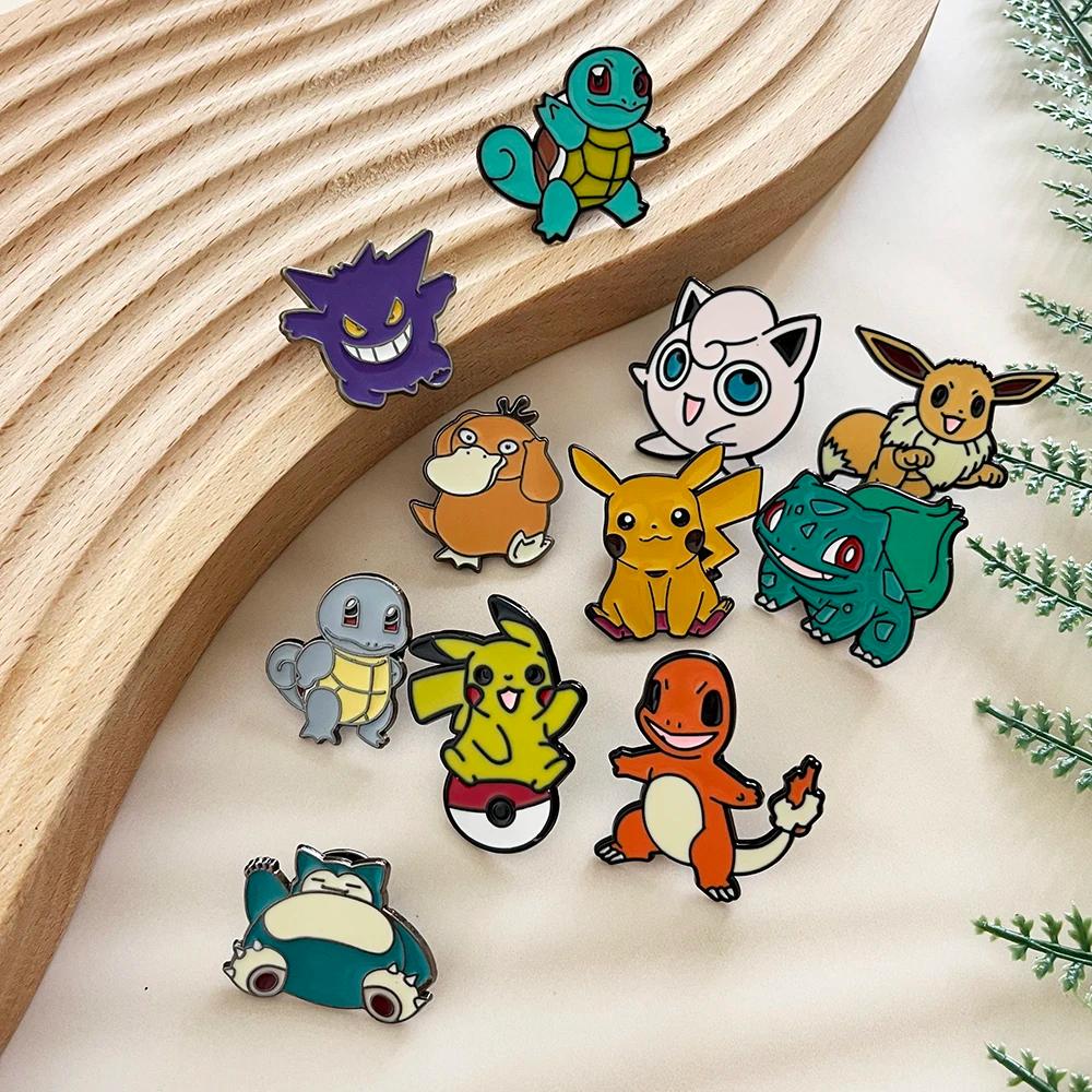 Ensemble d'épingles en émail Pikachu Gengar, 11 pièces, broches à bandes créatives pour sac à dos et
