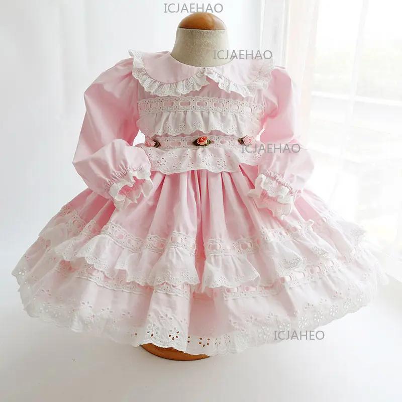 Robe Lolita de printemps pour fille, tenue de princesse espagnole pour anniversaire de bébé, robe de