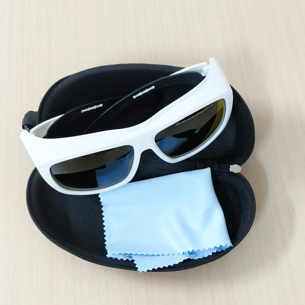 Lunettes de sécurité laser ipl OD7 405nm 445nm 755nm 808nm 980nm 1064nm longueur d'onde Violet rouge