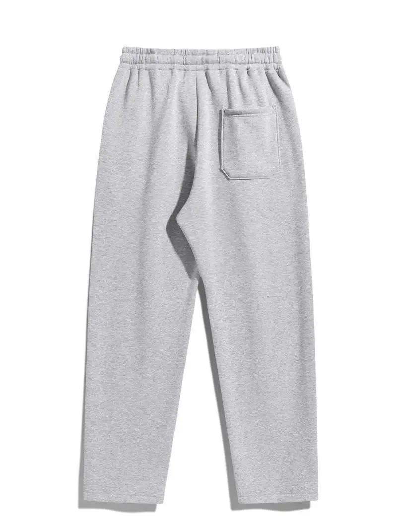 Pantalon de sport à coupe régulière pour homme, pantalon à jambe droite, cordon de serrage, ceinture