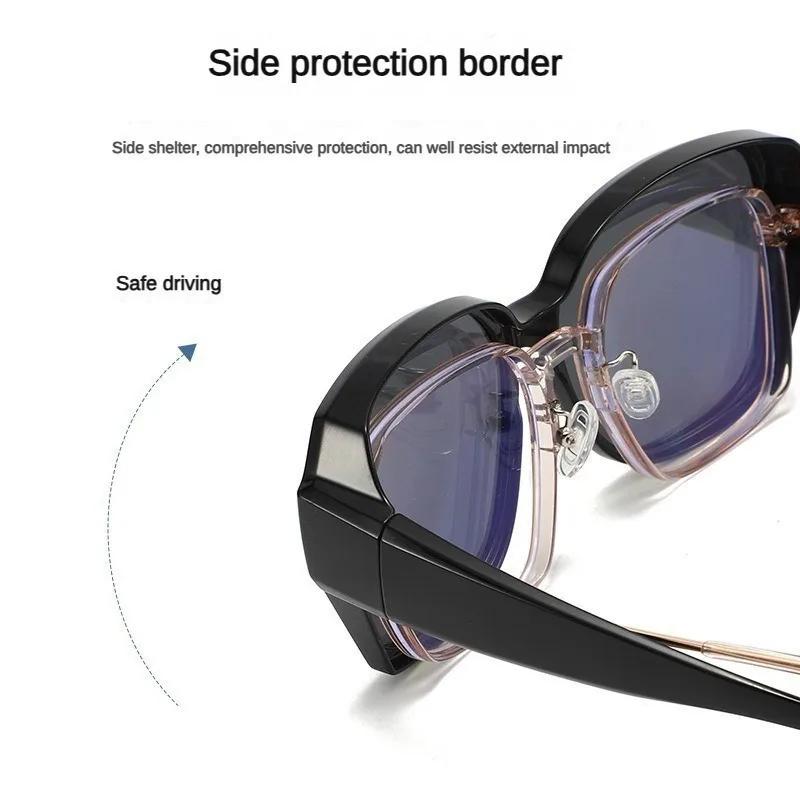 Lunettes de soleil myopie lunettes couverture lunettes de soleil polarisées pliant ajustement sur lu