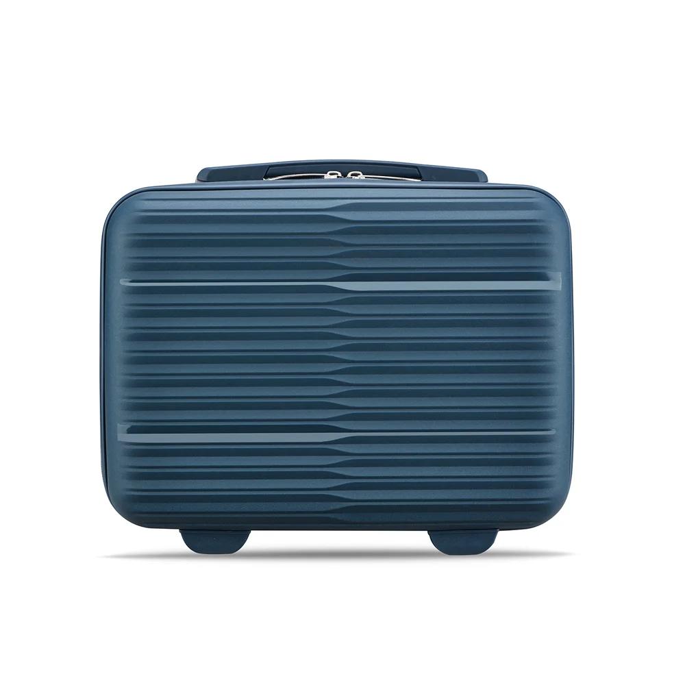 Valise de voyage 14 pouces avec fermeture éclair, noire/rose/bleue/blanche/rouge, pour femmes/hommes