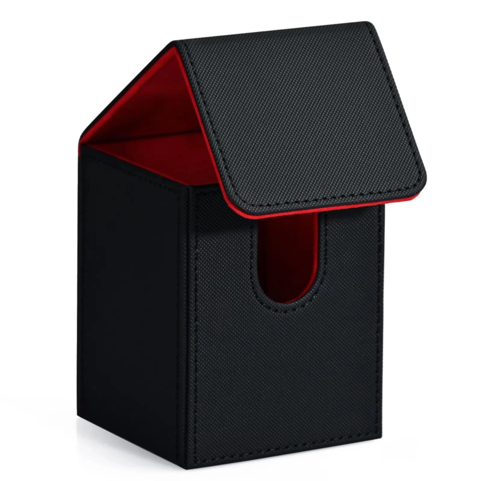 Boîte de jeu de cartes, boîte de rangement de cartes contient plus de 100 cartes à manches simples, 