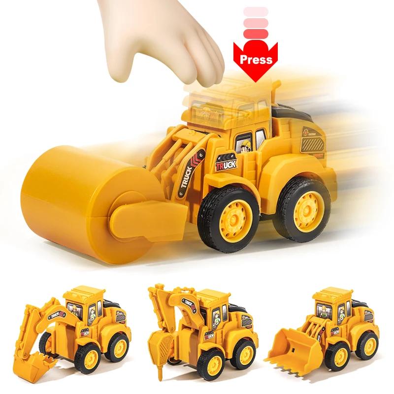 Modèle de véhicule d'ingénierie presse voiture coulissante pelle Bulldozer enfants véhicule de Const