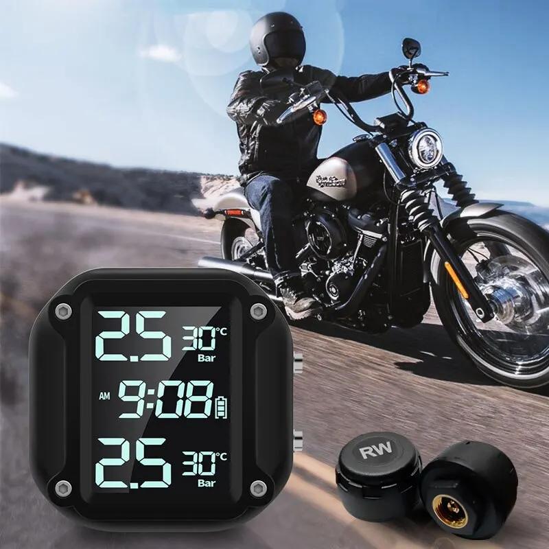 M5 Combinaison Moto Moniteur de Pression Des Pneus Affichage Numérique Externe Moto Sans Fil Détecte