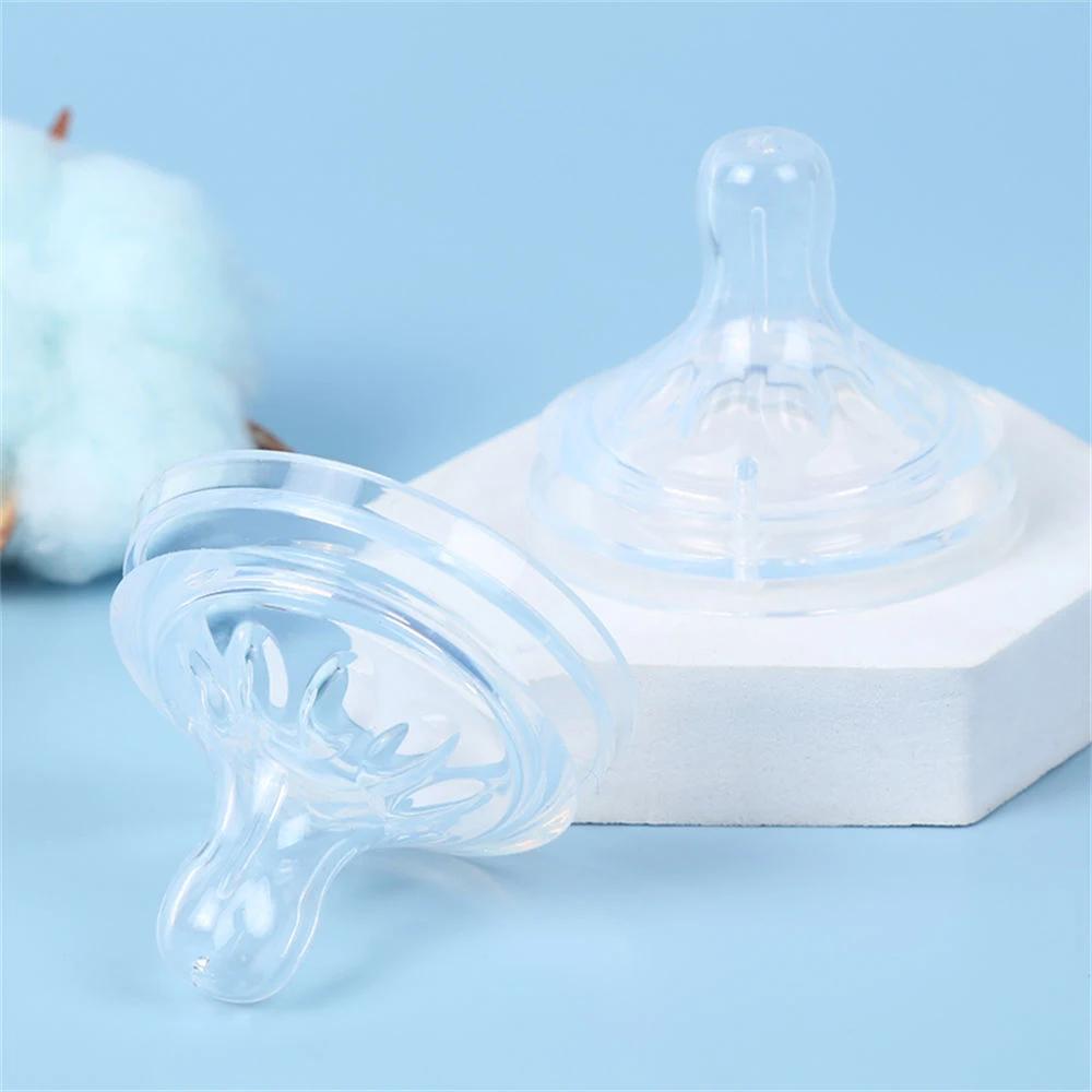Accessoires pour tétons en Silicone, bouche large de 5.5cm, forme naturelle, Silicone respectueux de