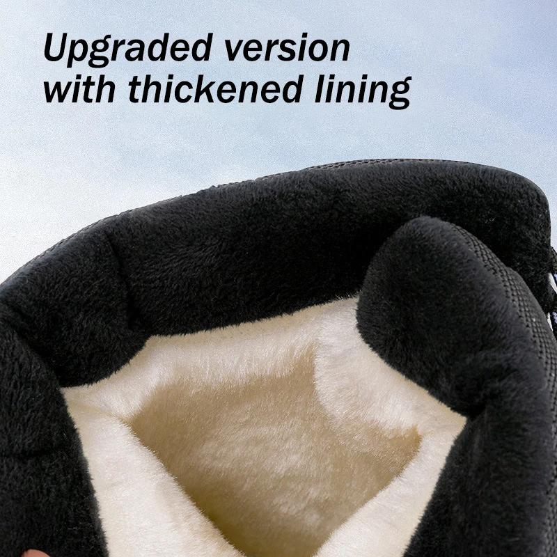 Bottes de neige imperméables pour femmes, chaussures chaudes, fourrure mi-mollet, légères, pour la m