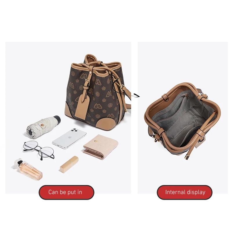 FOXER femmes mode sac à bandoulière seau épaule sac à main sac à main pour dame cadeau pour femme pe
