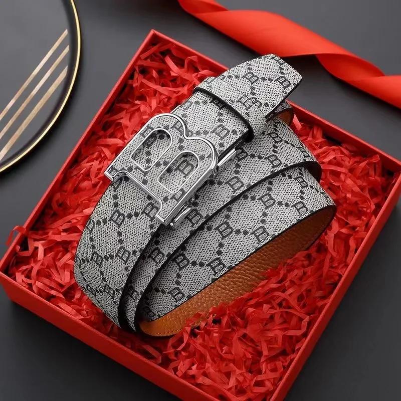 Nouvelle marque de luxe hommes ceinture mode affaires alliage aiguille boucle hommes ceinture boucle