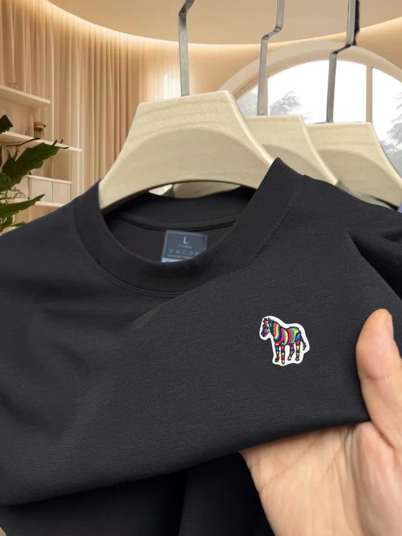 Polo de golf décontracté pour homme, nouvelle collection de la marque de luxe Paul, couleur poney, b