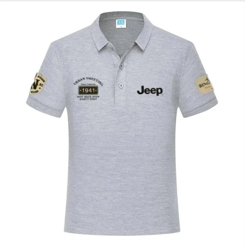 Nouveau t-shirt et polo en coton de haute qualité Jeep 2026, chemise décontractée à manches courtes 
