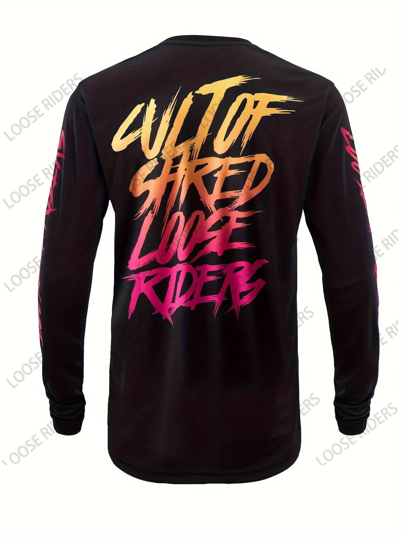Chemise ample pour hommes VTT, maillot de descente pour moto d'endurance tout-terrain, maillot à man