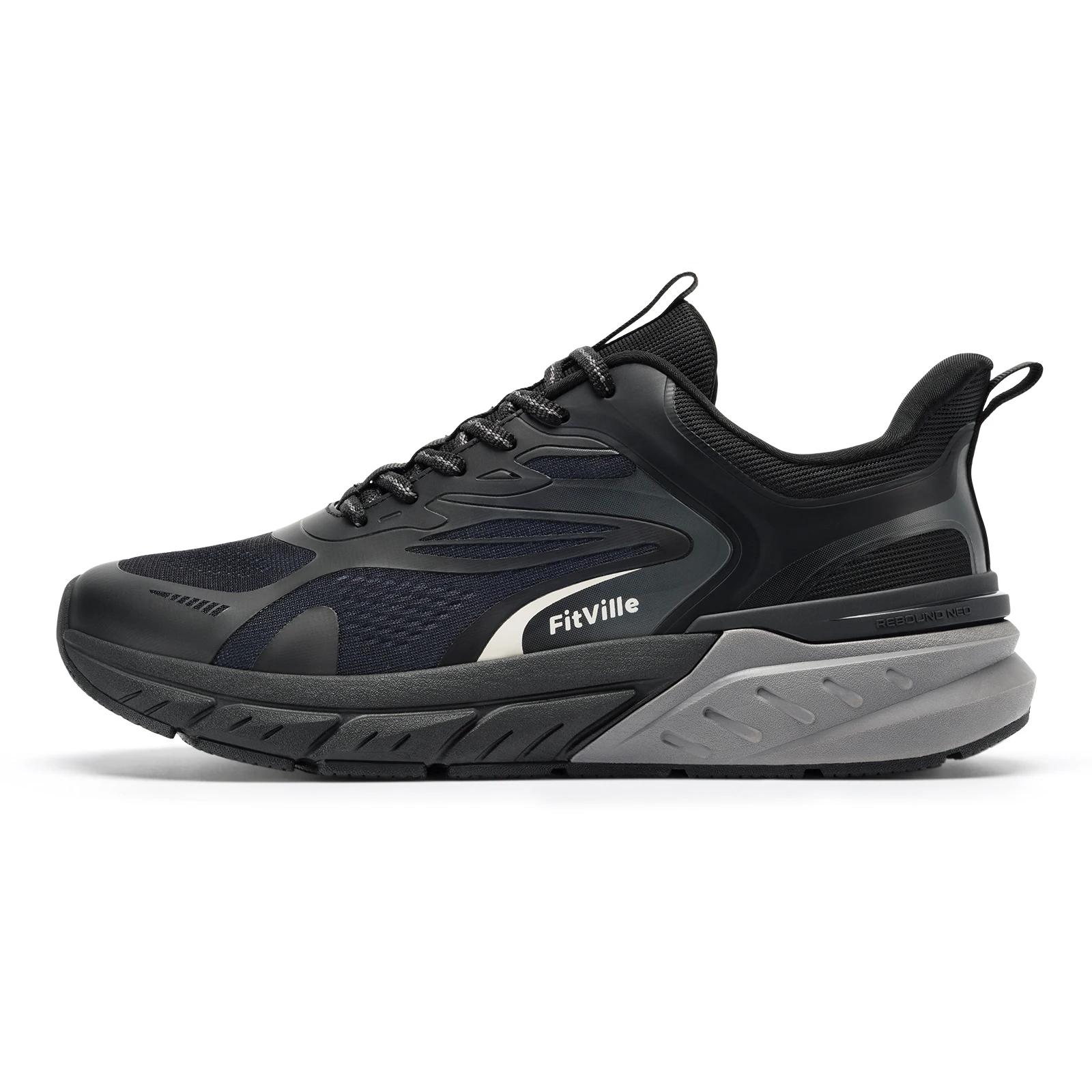 Chaussures de marche Fittington pour hommes, largeur large, antidérapantes, coussinées, souples, res