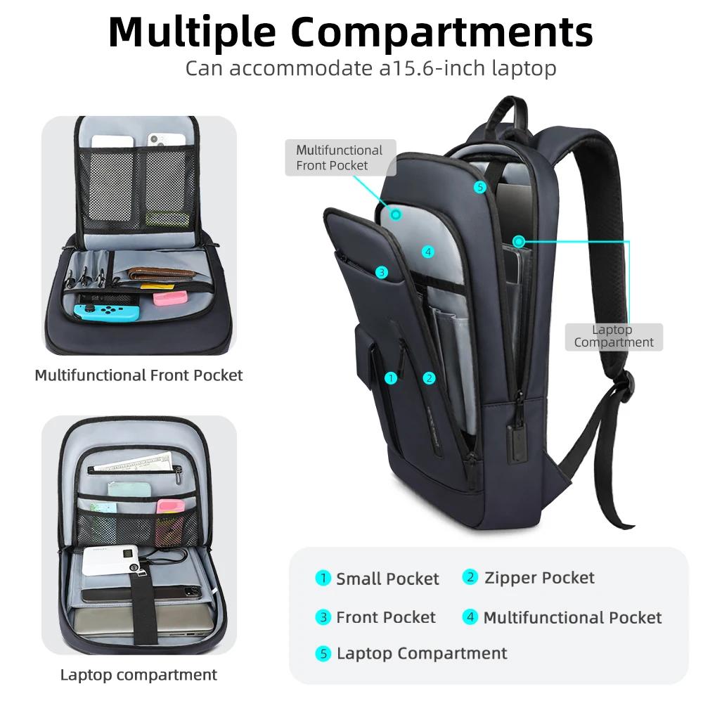 Heroic Knight – sac à dos multifonctionnel pour ordinateur portable, élégant, classique, chargeur US