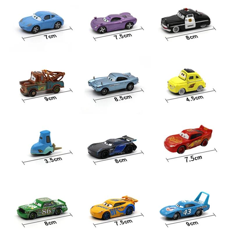 Disney Pixar-Voitures 3 Rains Mcqueen pour enfants, collection de modèles Mater, véhicules moulés so