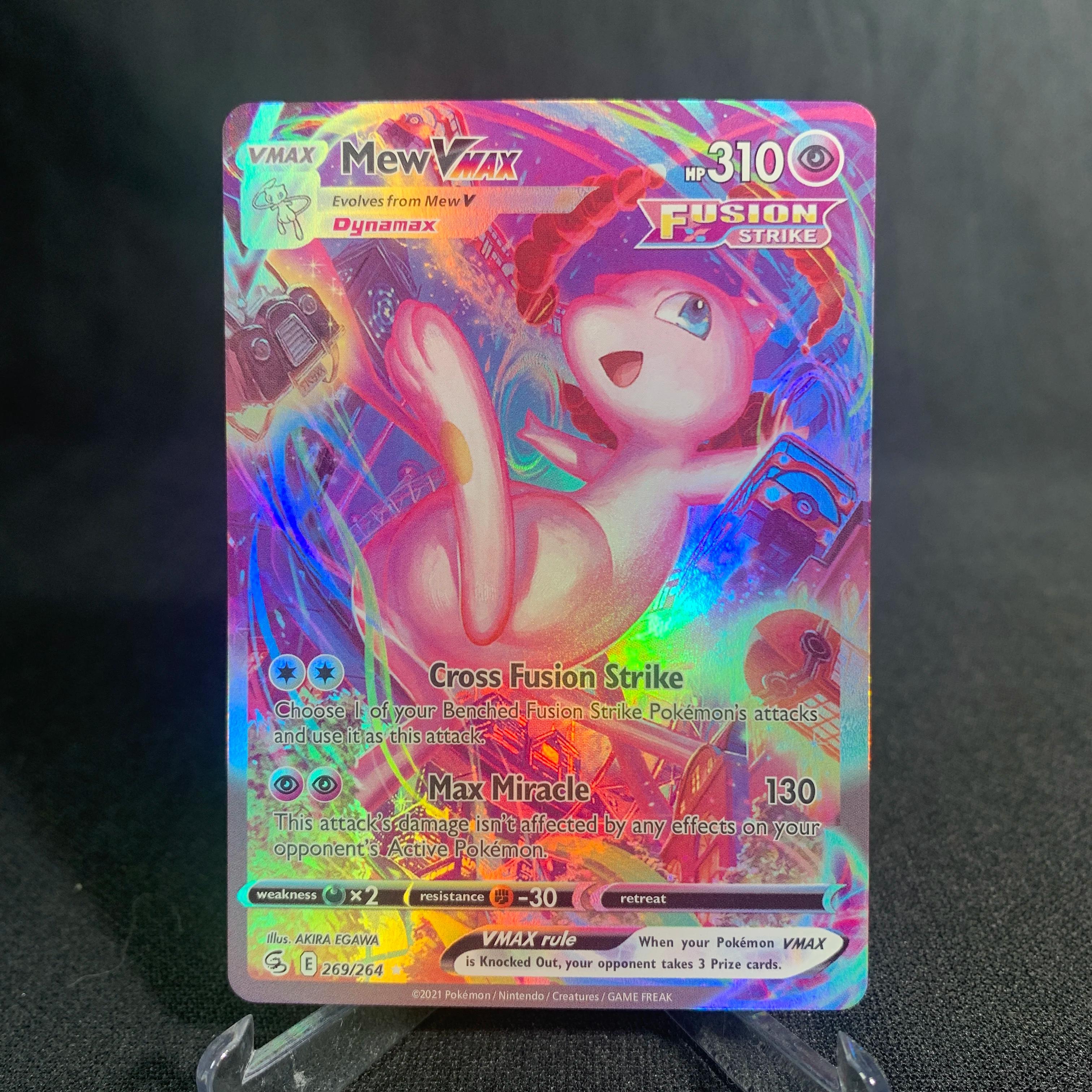 Mew Mewtwo cartes Pokemon brillant Mewtwo holographique Mew Ex GX VMX loisirs Collection Rare cartes