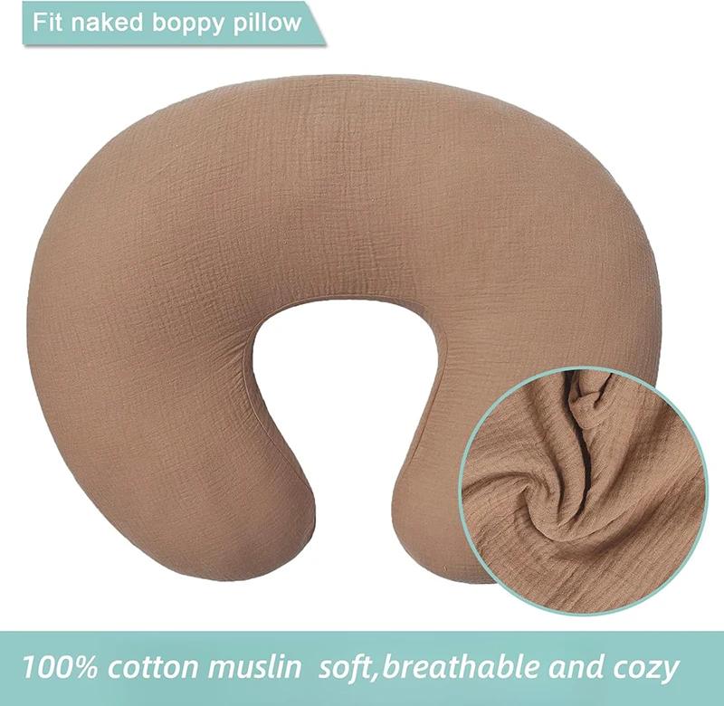 2 pièces/ensemble housse de coussin d'allaitement pour oreillers d'allaitement Ultra-doux mousseline