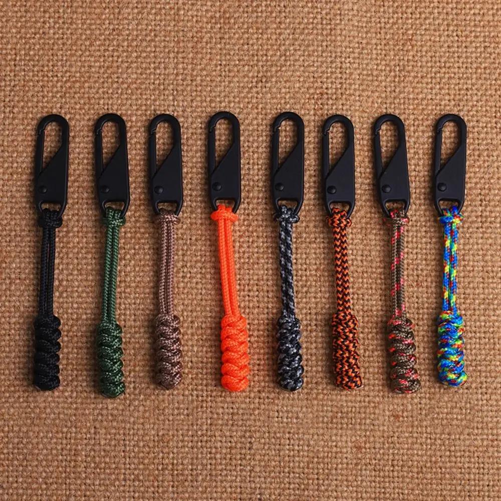 Extracteurs de fermeture éclair détachables, sac d'extérieur, tête de traction, corde de parapluie D