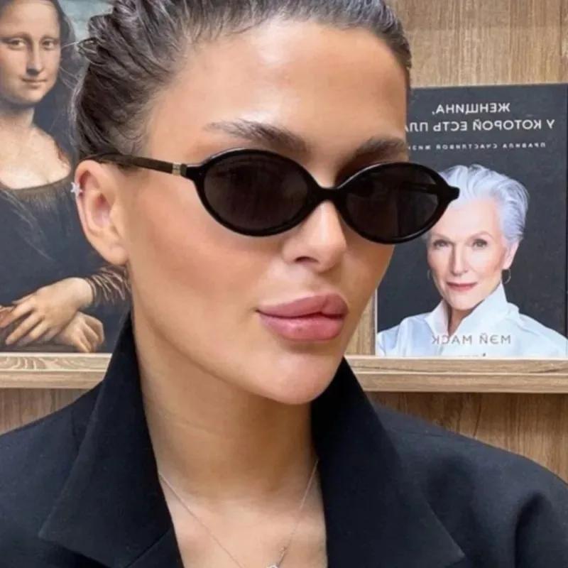 Lunettes de soleil léopard ovales pour femmes et hommes, petites lunettes Sexy, jolies Ins, sans maq