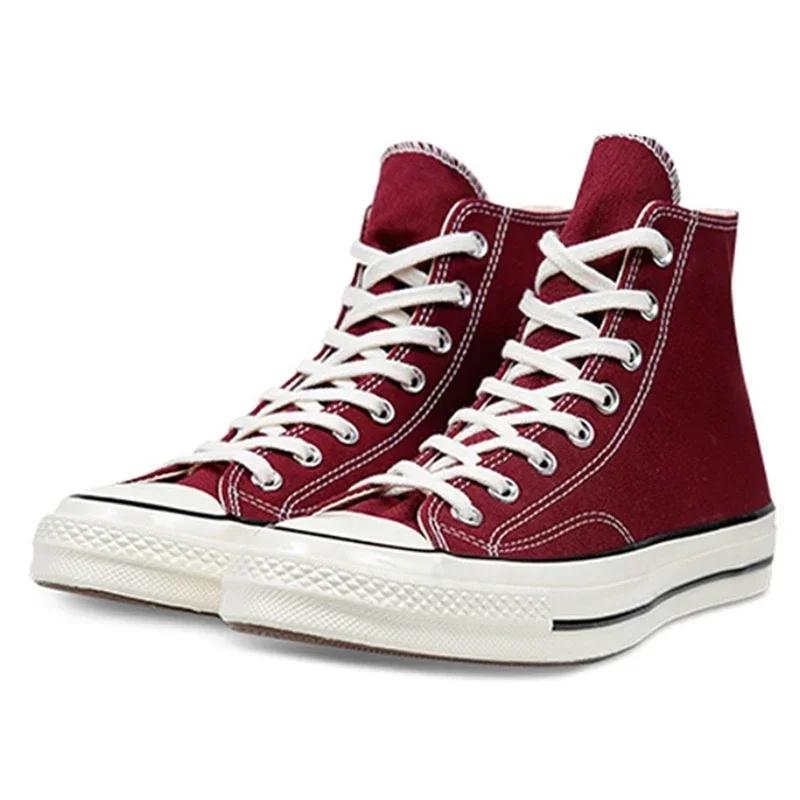 Converse 1970 High Canvas Chaussures décontractées pour hommes et femmes Noir Blanc Chuck Taylor All