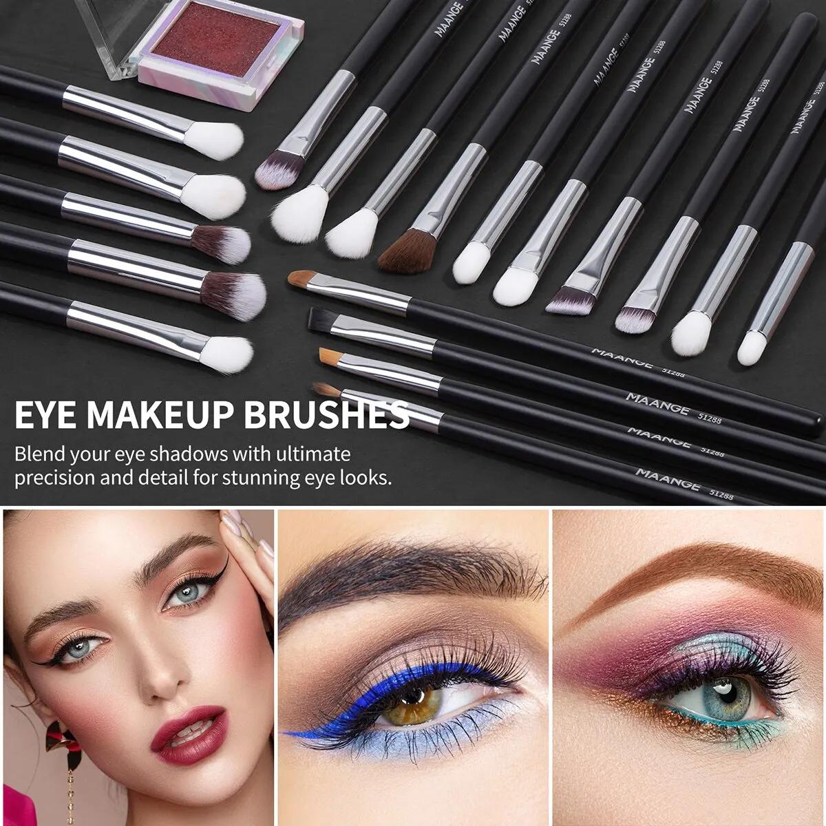 Ensemble de pinceaux de maquillage professionnels, outils de beauté cosmétiques, fond de teint, fard