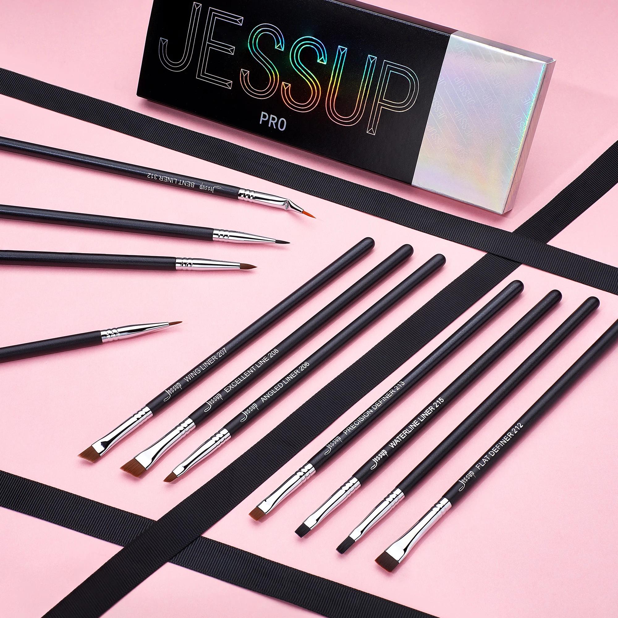 Jessup ensemble de pinceaux Eyeliner, 11 pièces pinceau Eyeliner professionnel, ensemble de pinceaux