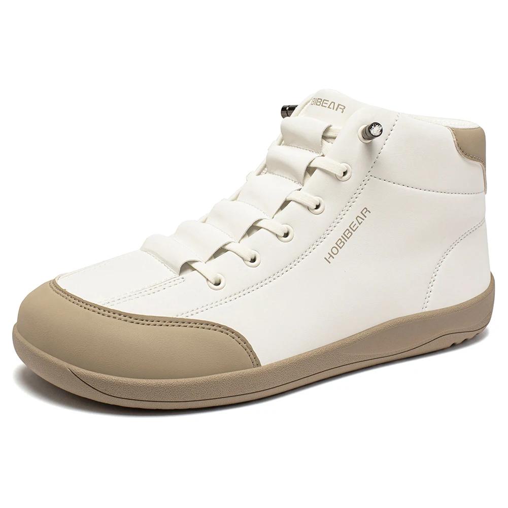 HOBIBEAR chaussures mi-hautes pieds nus hommes femmes bottines à bout large en plein air chaussures 