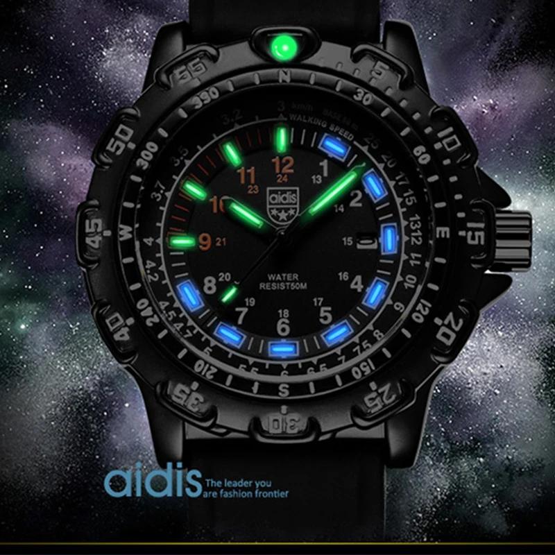 Addies montre militaire Forces spéciales Sports de plein air lumineux classique joint armée montre-b