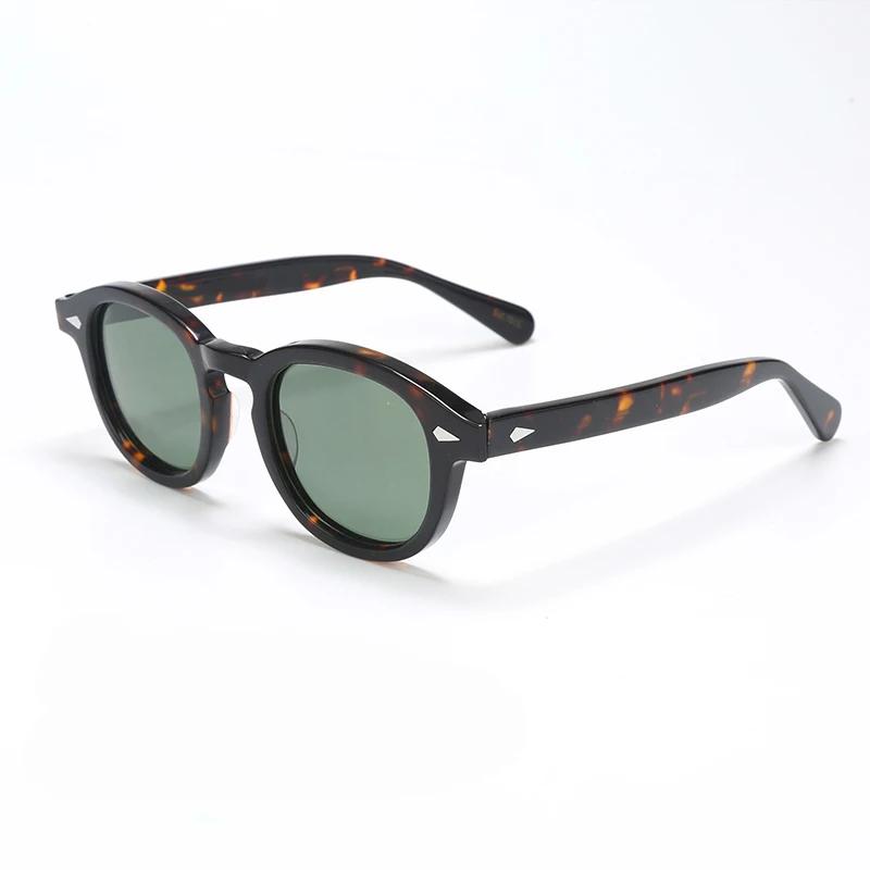 Lunettes de soleil polarisées pour hommes et femmes, style Johnny Depp Lemtosh, monture vintage en a