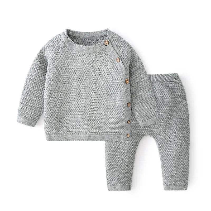 Ensemble pyjama coton bébé garçon fille - Vêtement nouveau-né confortable pour printemps