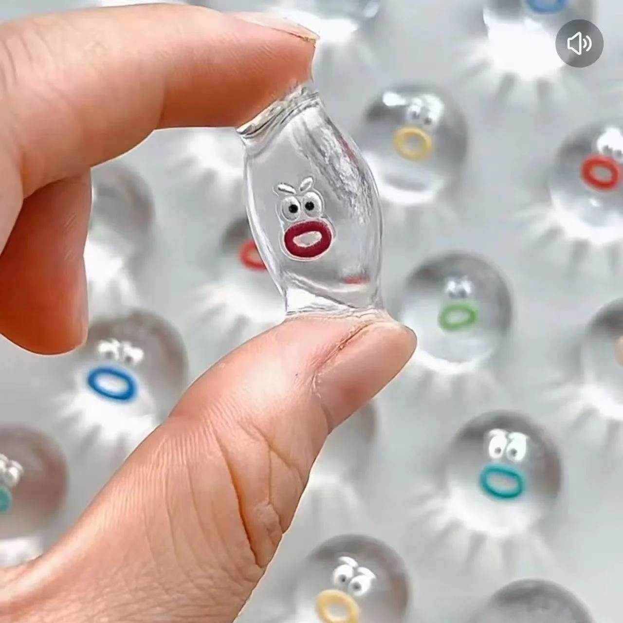 Mini Fidget mignon en Silicone, musique à pincer, jouets sensoriels, boule de jeu douce et amusante 