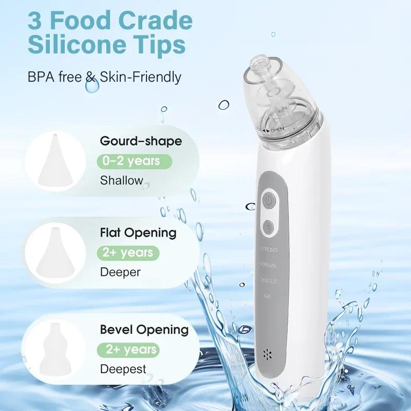Aspirateur nasal pour bébé, aspirateur nasal électrique pour tout-petit, aspirateur nasal automatiqu