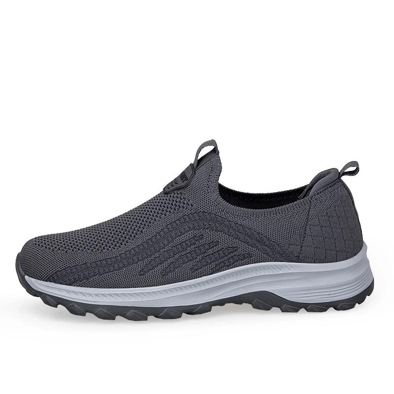Chaussures à enfiler pour hommes, baskets décontractées, sport, marche, semelles souples, légères et