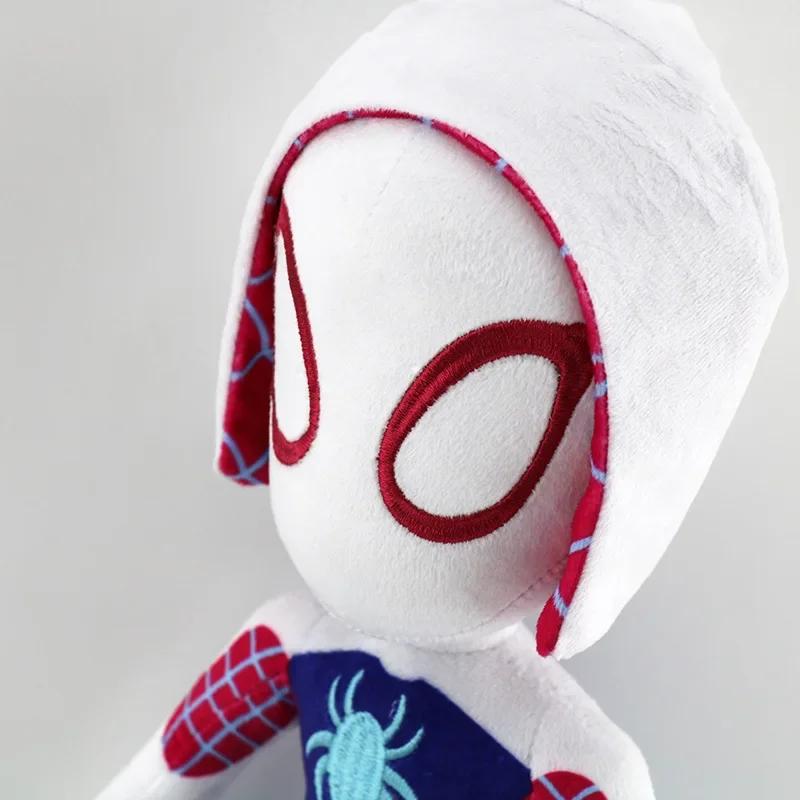 Jouets en peluche Anime Avengers Spiderman de 32CM, poupées Spider-Verse Gwen Peter Parker Noir, jou