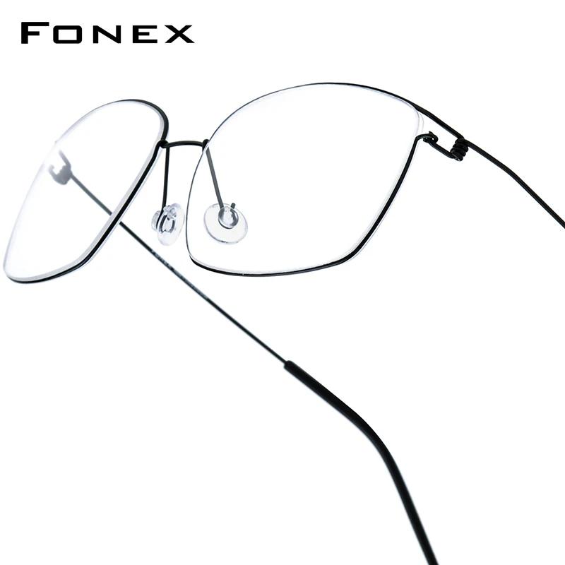 FONEX alliage de titane lunettes cadre hommes marque Design lunettes ultraléger danemark corée Morte