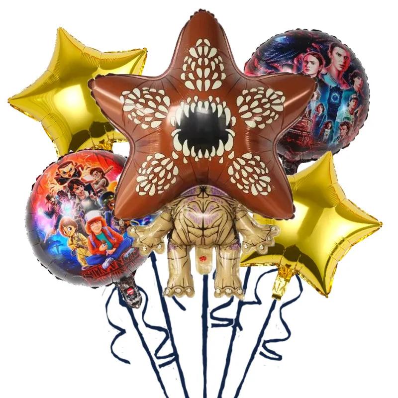 Ballons en aluminium motif dessin animé 'Strange Story', décoration de festival à thème fleur carniv
