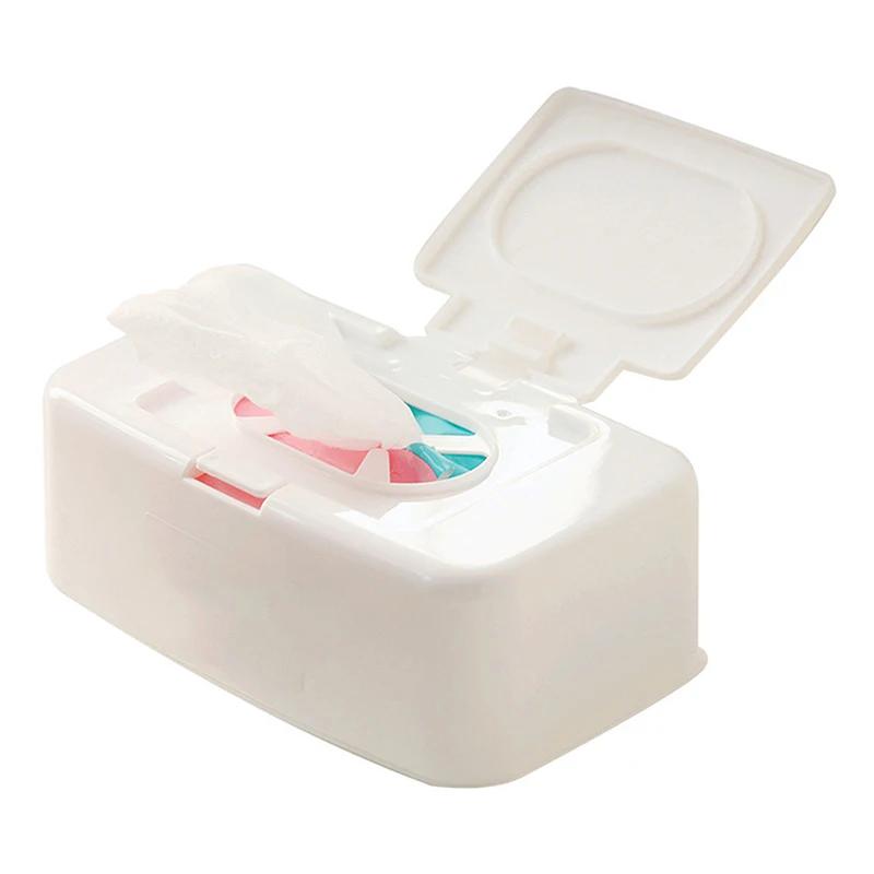 Boîte à mouchoirs humides, distributeur de lingettes portables, boîte de rangement de serviettes, co