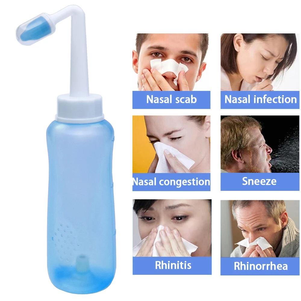Irrigateur nasal pour adultes et enfants, nettoyeur de lavage nasal, bouteille de cheville, protecte
