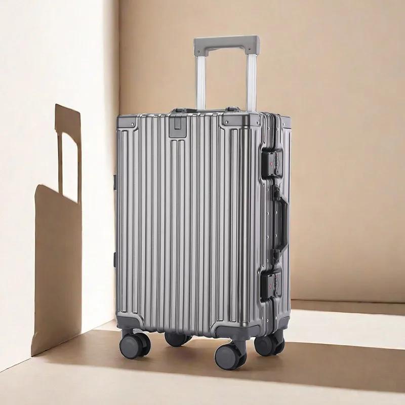 Valise pour homme 2026 Nouvelle valise à roulettes grande capacité, robuste et durable, avec fermetu