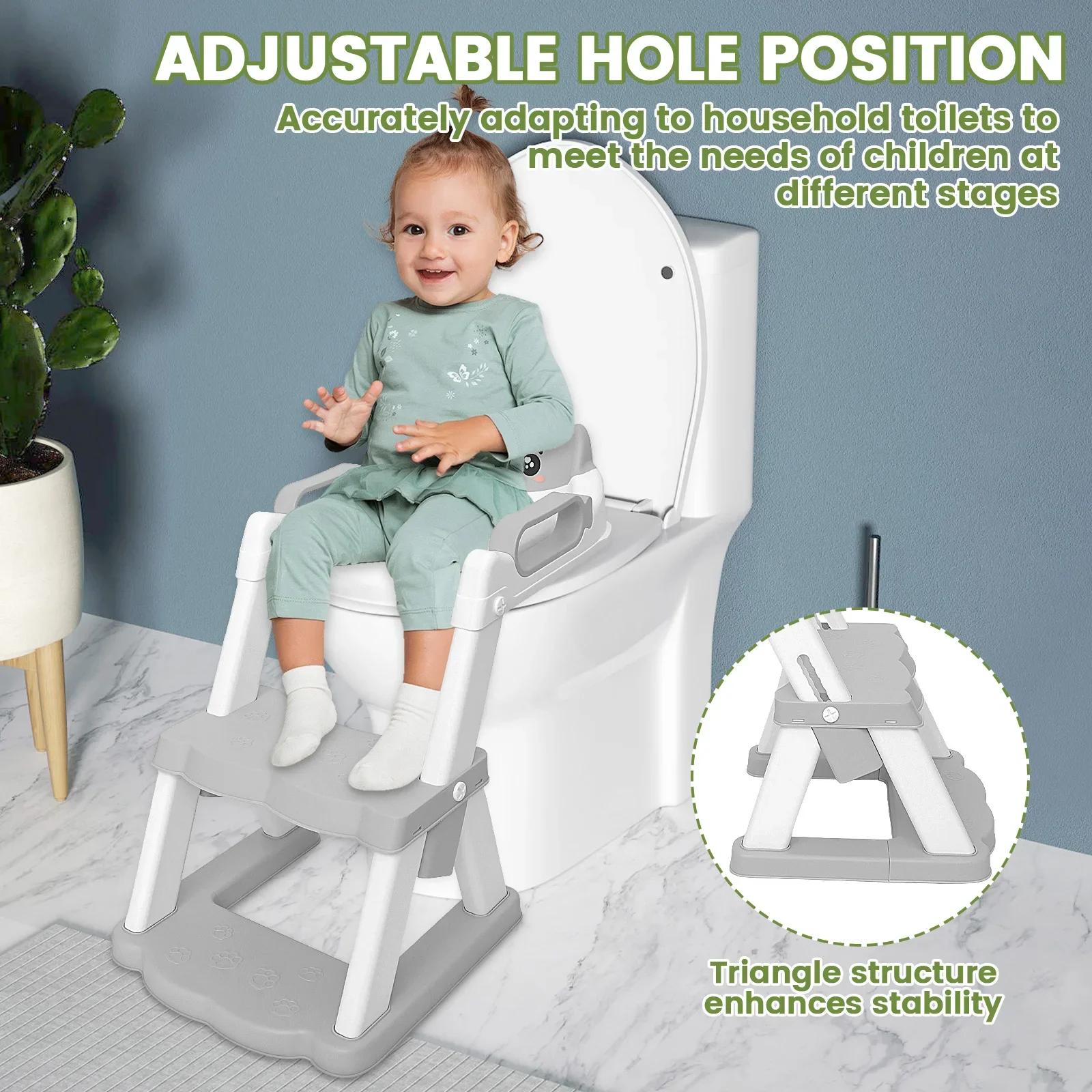 Nouveau siège de toilette pliable pour enfants, coussin d'apprentissage de la propreté portable pour