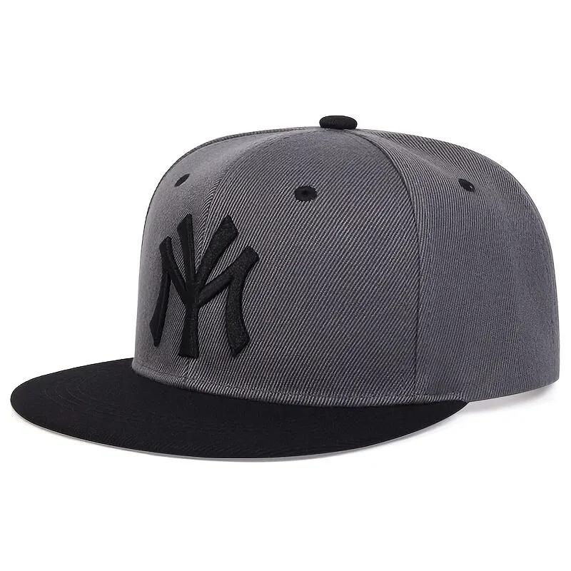 Chapeaux hip-hop brodés de lettres unisexes, casquettes de baseball décontractées réglables, chapeau