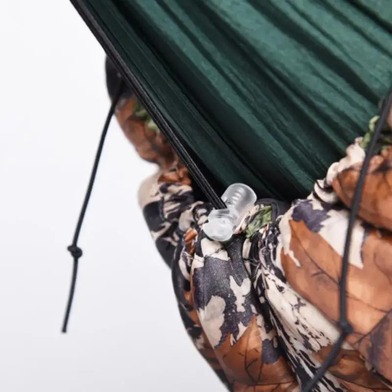Hamacs de lit suspendus avec fermeture éclair ultraléger Portable Camping en plein air balançoire ha