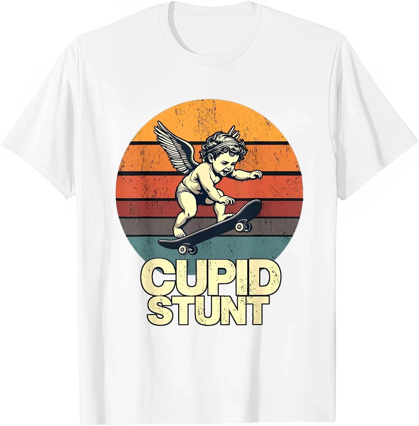 Le dernier T-shirt en pur coton pour hommes de Cupidon en 2025 est confortable de haute qualité. Il 