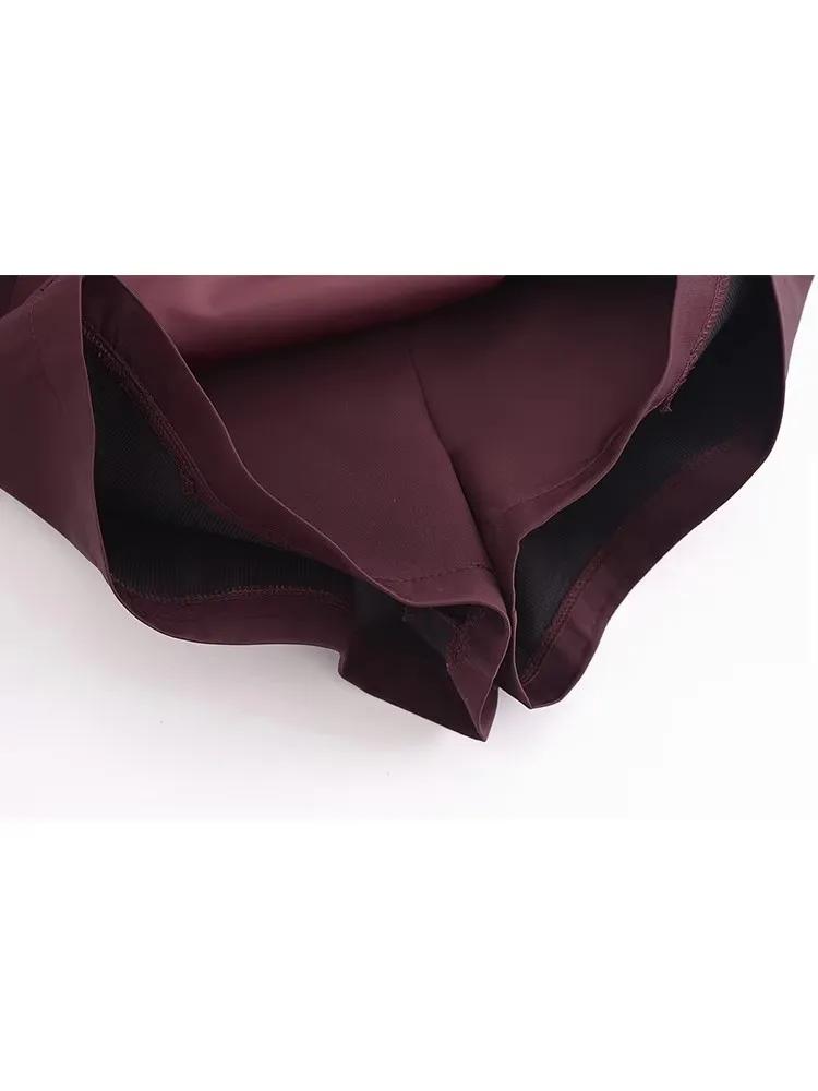 TFMLN nouveau printemps femmes solide jupe mode casual côté fermeture éclair Mini Shorts jupes Vinta