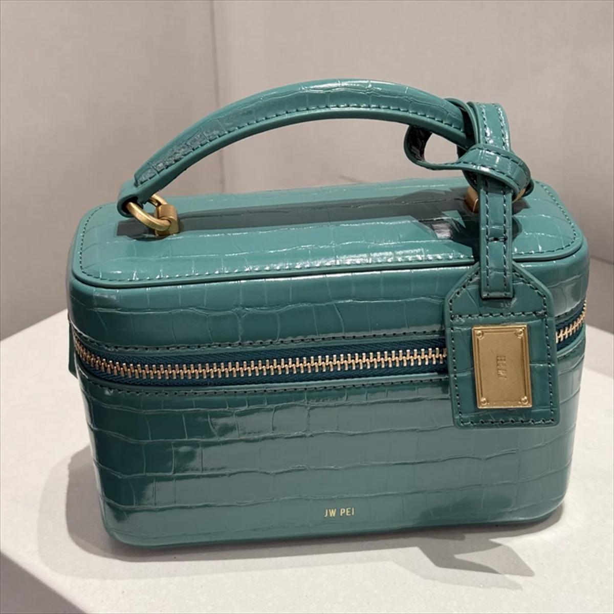 Sac à bandoulière pour femme JW PEI, sac à main croisé, petit sac carré gaufré effet croco, sac mess